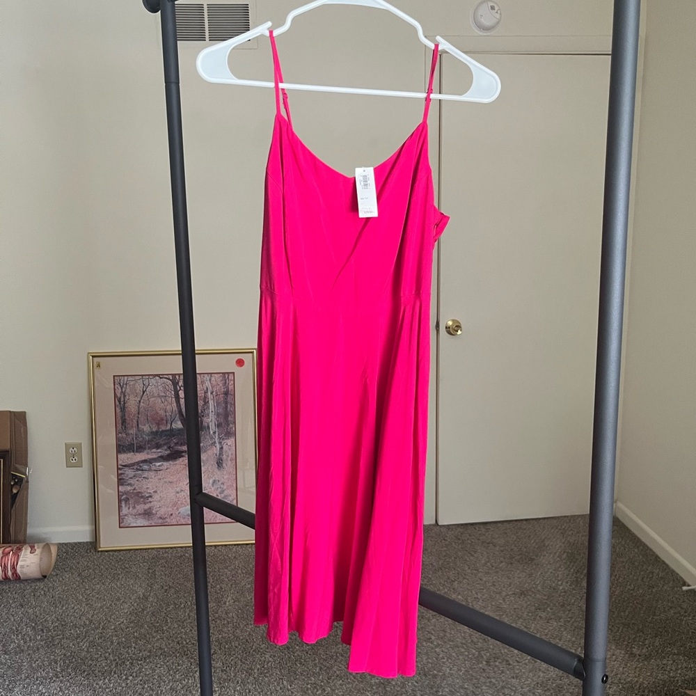Old Navy Fuchsia Midi Dress